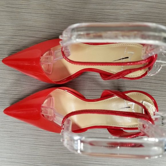 Marc Fisher Sereno Pump, Red , Womens Size 7.5 / 38 - Picture 8 of 11